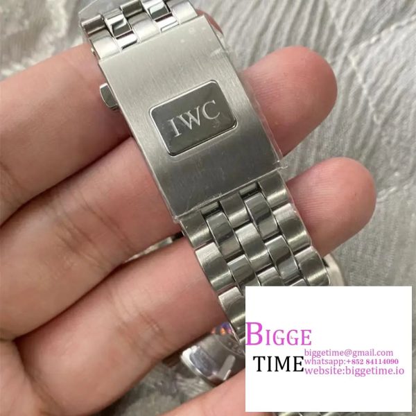IWC Pilot Mark XX 40mm IW328206 Green Dial SS Bracelet V7F A2892 - Image 8
