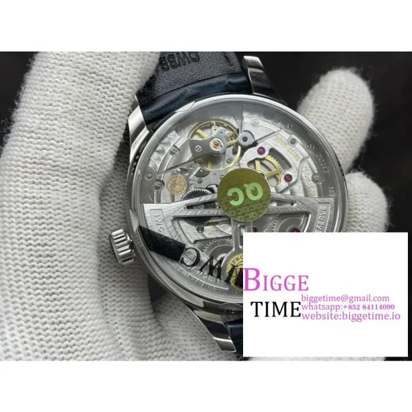 IWC Portugieser 42mm IW500107 White Dial Blue Leather Strap ZF A51011 - Image 9