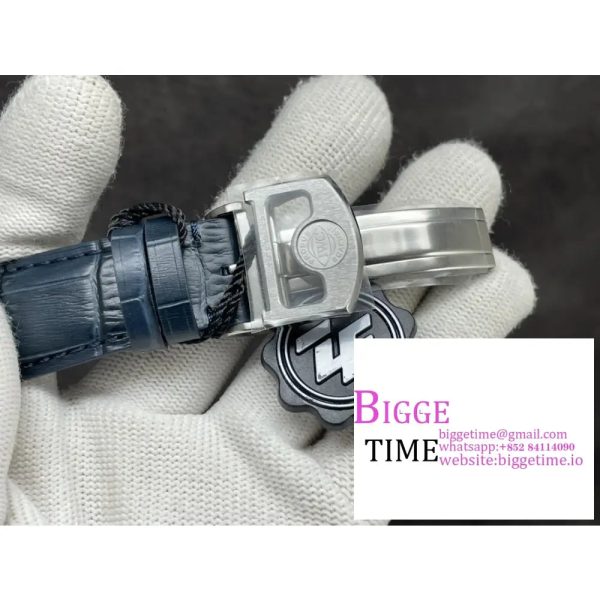 IWC Portugieser 42mm IW500107 White Dial Blue Leather Strap ZF A51011 - Image 5