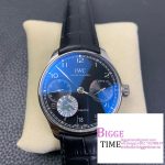 IWC Portugieser 42mm IW500703 Black Dial Black Leather Strap ZF A51011
