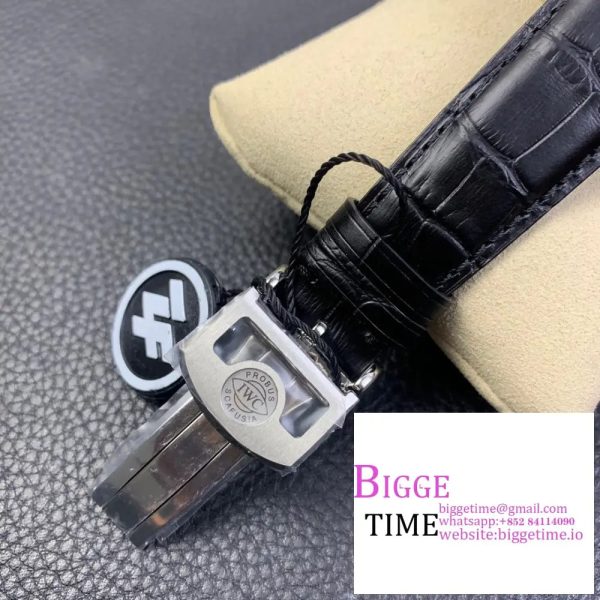 IWC Portugieser 44mm IW503501 White Dial Black Leather Strap ZF A52850 - Image 8