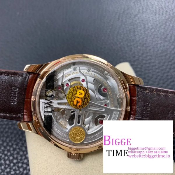 IWC Portugieser 44mm IW503504 RG White Dial Brown Leather Strap ZF A52850 - Image 8