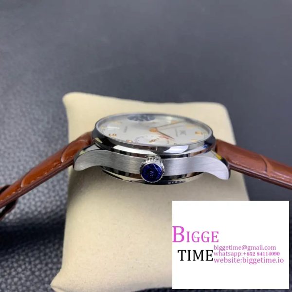 IWC Portugieser 44mm IW503504 RG White Dial Brown Leather Strap ZF A52850 - Image 6