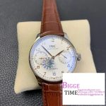 IWC Portugieser 44mm IW503504 RG White Dial Brown Leather Strap ZF A52850