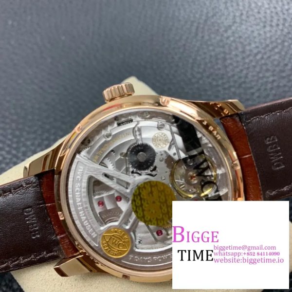 IWC Portugieser 44mm IW503504 RG White Dial Brown Leather Strap ZF A52850 - Image 9
