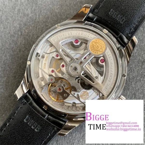 IWC Portugieser 44mm IW503510 Green Dial Black Leather Strap ZF A52850 - Image 9
