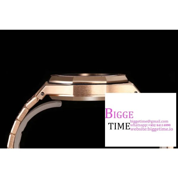 Lady Royal Oak 33mm RG ZF 1:1 Best Edition White Dial Diamonds Bezel on RG Bracelet Swiss Quartz - Image 7