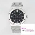 Lady Royal Oak 33mm SS ZF 1:1 Best Edition Black Dial on SS Bracelet Swiss Quartz