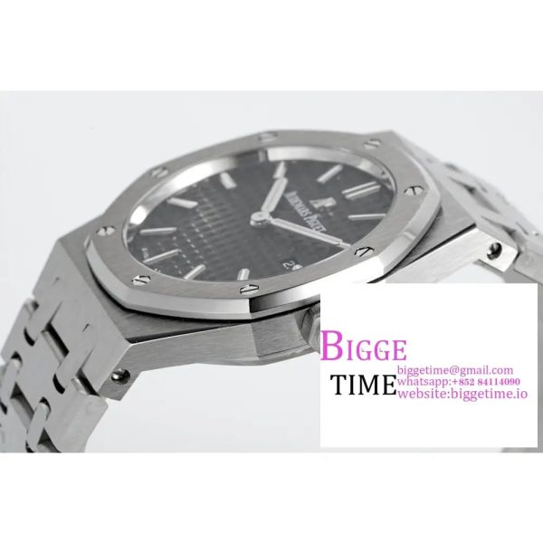 Lady Royal Oak 33mm SS ZF 1:1 Best Edition Black Dial on SS Bracelet Swiss Quartz - Image 7