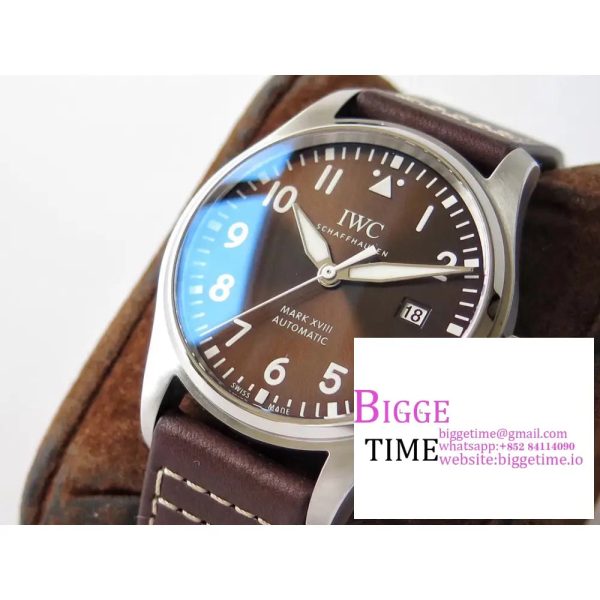 Mark XVIII IW327003 V7F 1:1 Best Edition Brown Dial on Brown Leather Strap A2892 - Image 3
