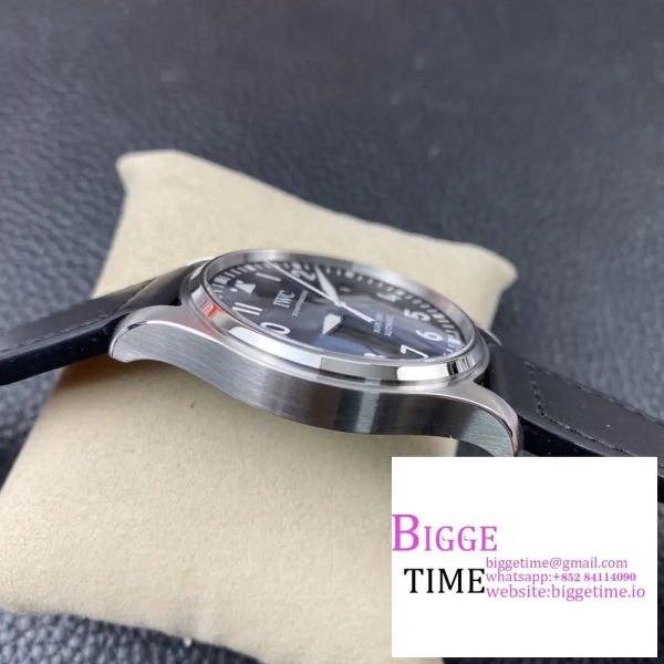 Mark XVIII IW327009 V7F 1:1 Best Edition Black Dial on Black Leather Strap A2892 - Image 8