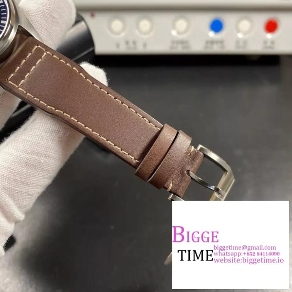 Mark XVIII IW327010 V7F 1:1 Best Edition Blue Dial on Brown Leather Strap A2892 - Image 5
