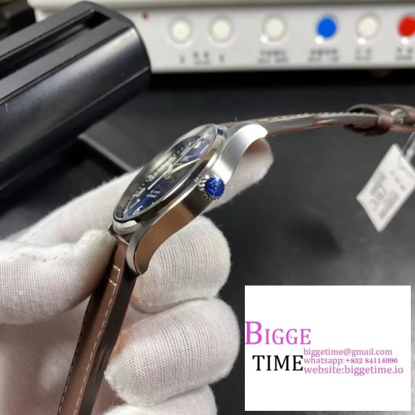 Mark XVIII IW327010 V7F 1:1 Best Edition Blue Dial on Brown Leather Strap A2892 - Image 3