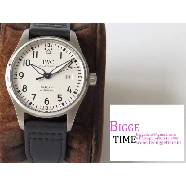 Mark XVIII IW327012 V7F 1:1 Best Edition White Dial on Black Leather Strap A2892 - Image 5