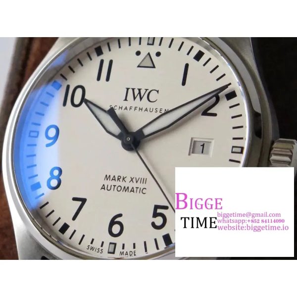 Mark XVIII IW327012 V7F 1:1 Best Edition White Dial on Black Leather Strap A2892 - Image 3