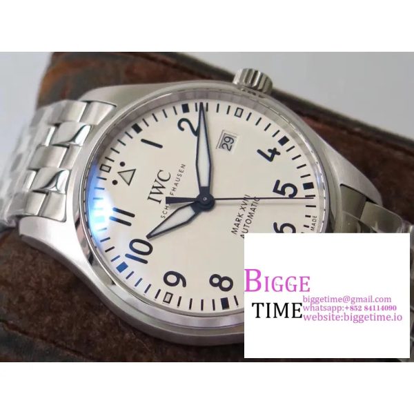 Mark XVIII IW327012 V7F 1:1 Best Edition White Dial on SS Bracelet A2892 - Image 2