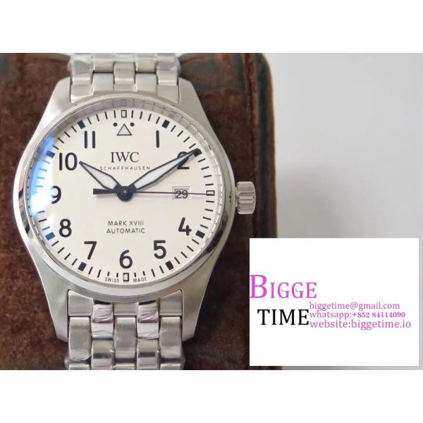 Mark XVIII IW327012 V7F 1:1 Best Edition White Dial on SS Bracelet A2892 - Image 4