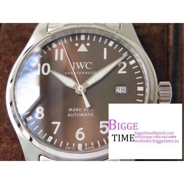 Mark XVIII IW327013 V7F 1:1 Best Edition Brown Dial on SS Bracelet A2892 - Image 5