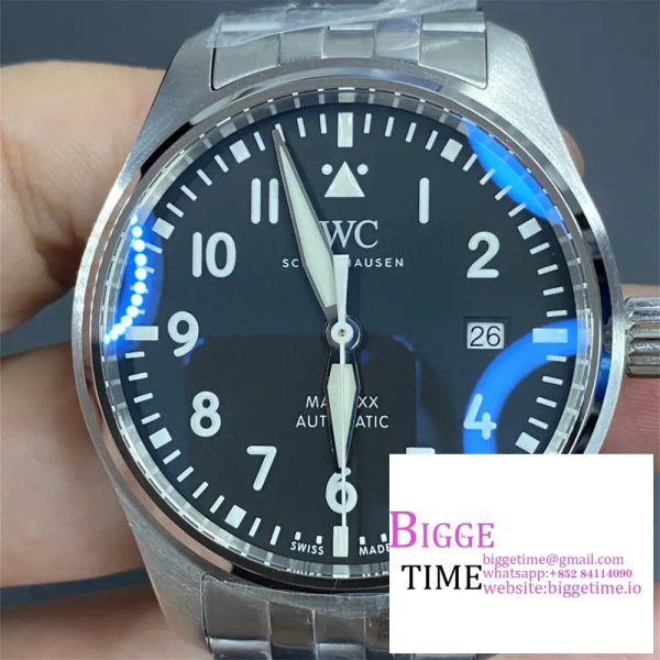 Mark XVIII IW327015 V7F 1:1 Best Edition Black Dial on SS Bracelet A2892 - Image 2