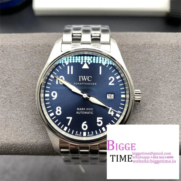 Mark XVIII IW327016 V7F 1:1 Best Edition Blue Dial on SS Bracelet A2892