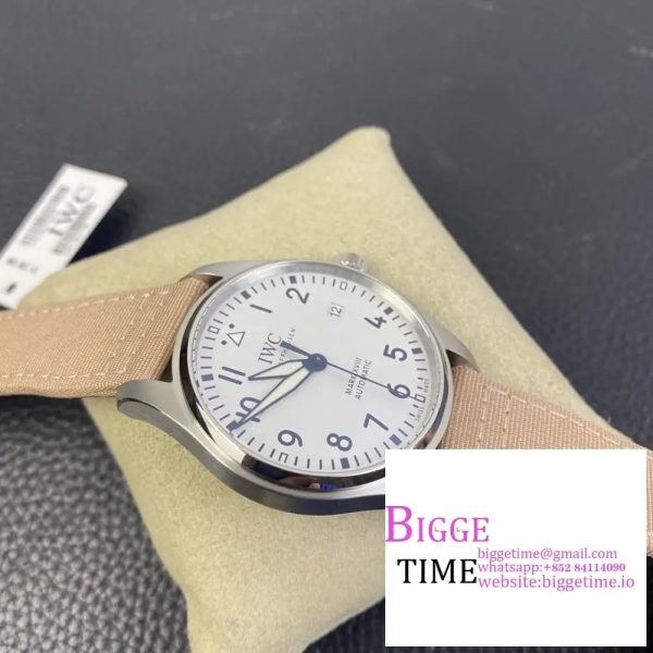 Mark XVIII IW327017 V7F 1:1 Best Edition White Dial on Nylon Strap A2892 - Image 6