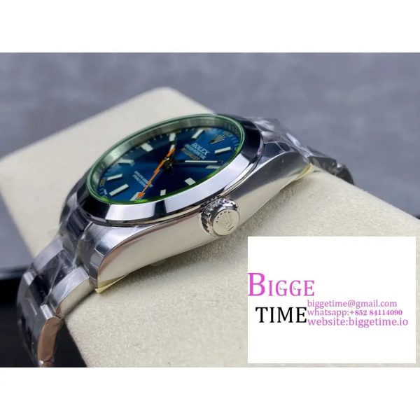 Milgauss 116400 GV 904L Steel GSF 1:1 Best Edition Blue Dial on Bracelet SA3131 - Image 5