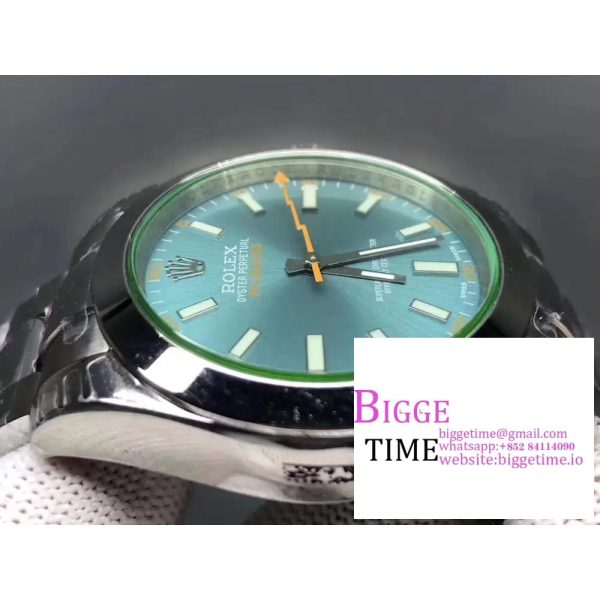 Milgauss 40mm 116400 Blue Dial SS Bracelet BPF A2824 - Image 2
