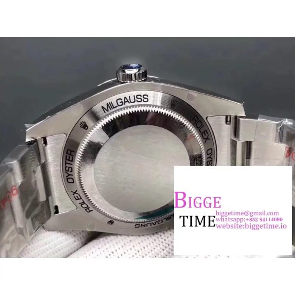 Milgauss 40mm 116400 Blue Dial SS Bracelet BPF A2824 - Image 8