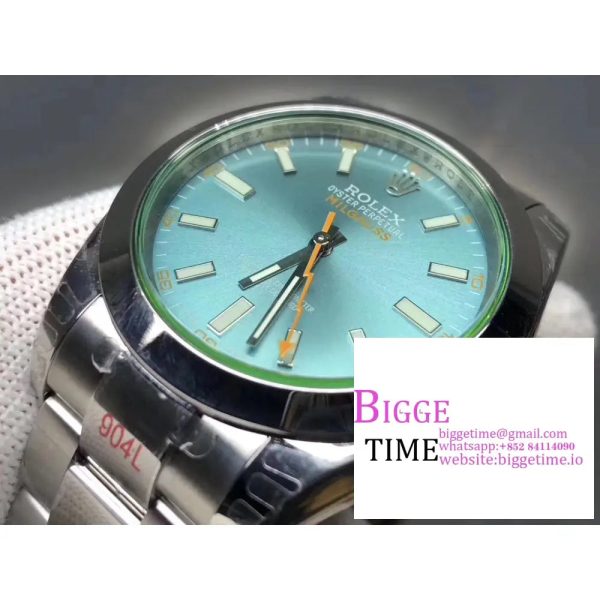 Milgauss 40mm 116400 Blue Dial SS Bracelet BPF A2824 - Image 4
