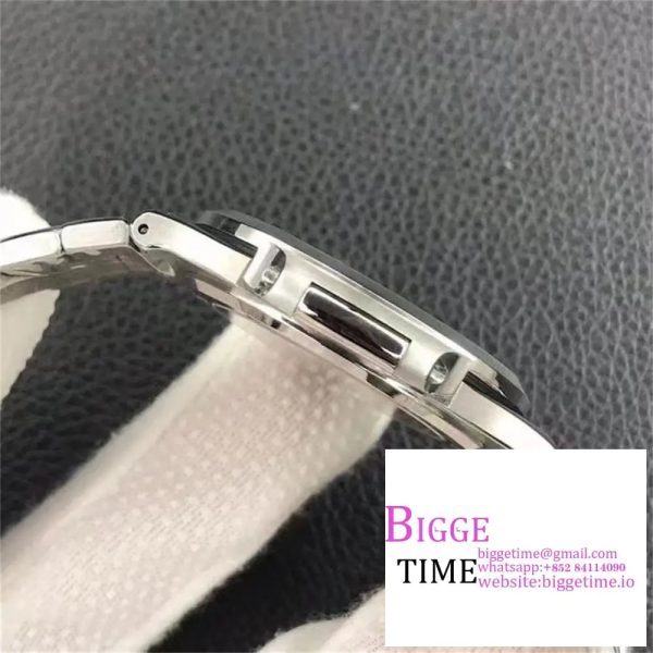 Nautilus 5711/1A 3KF 1:1 Best Edition Diamonds Bezel Green Textured Dial on SS Bracelet A324 V2 - Image 8