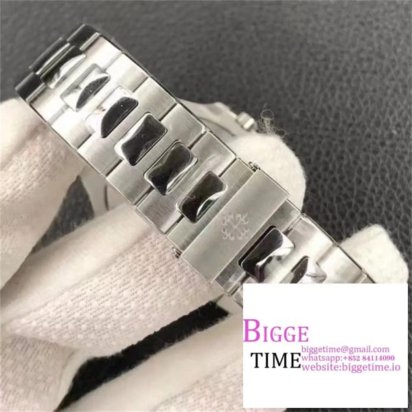 Nautilus 5711/1A 3KF 1:1 Best Edition Diamonds Bezel Green Textured Dial on SS Bracelet A324 V2 - Image 6
