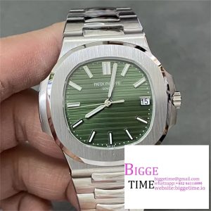 Nautilus 5711/1A 3KF 1:1 Best Edition Green Textured Dial on SS Bracelet 324CS V2
