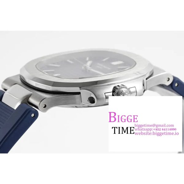 Nautilus 5711/1A PPF 1:1 Best Edition Blue Textured Dial on Blue Rubber Strap 324CS V5 - Image 6
