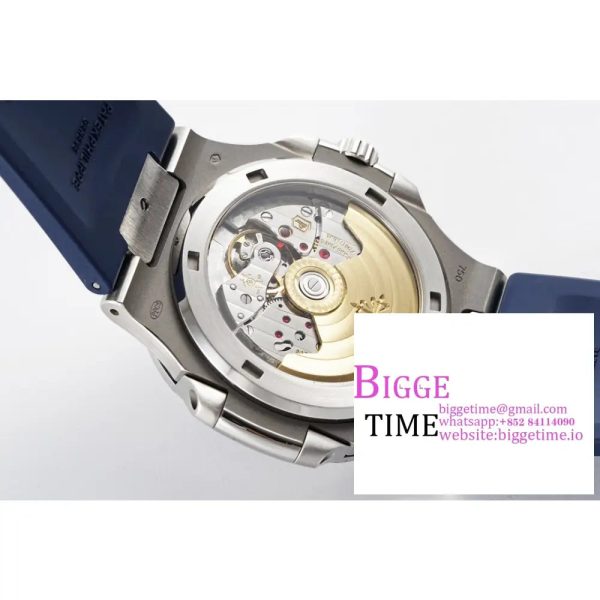Nautilus 5711/1A PPF 1:1 Best Edition Blue Textured Dial on Blue Rubber Strap 324CS V5 - Image 9