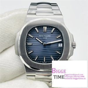 Nautilus 5711/1A PPF 1:1 Best Edition Blue Textured Dial on SS Bracelet 324CS  V4