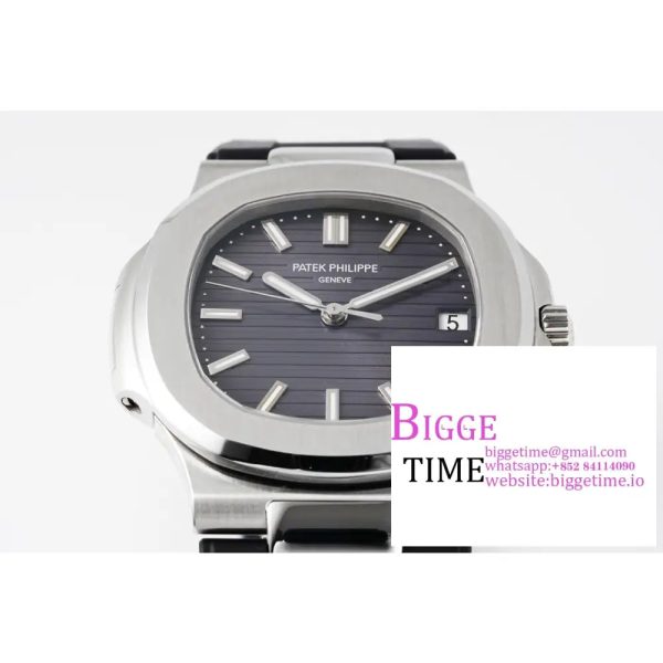 Nautilus 5711/1A PPF 1:1 Best Edition Gray Textured Dial on Black Rubber Strap 324CS V5 - Image 4