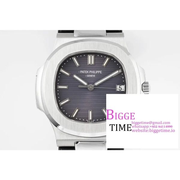 Nautilus 5711/1A PPF 1:1 Best Edition Gray Textured Dial on Black Rubber Strap 324CS V5 - Image 2