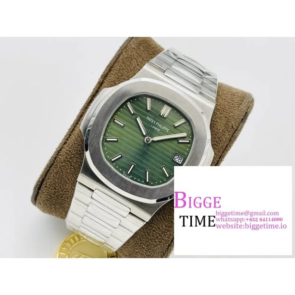 Nautilus 5711/1A PPF 1:1 Best Edition Green Textured Dial on SS Bracelet 324CS V4 - Image 4