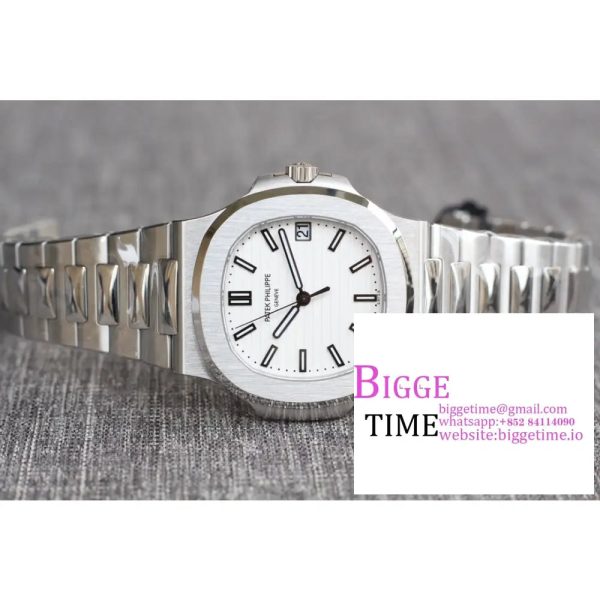 Nautilus 5711/1A PPF 1:1 Best Edition White Textured Dial on SS Bracelet 324CS  V4 - Image 5