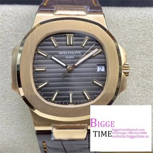 Nautilus 5711/1R PPF 1:1 Best Edition Brown Textured Dial on Brown Rubber Strap 324CS V5