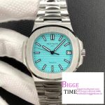 Nautilus 5711 3KF 1:1 Best Edition Tiffany Blue Dial on SS Bracelet A324 Super Clone V2