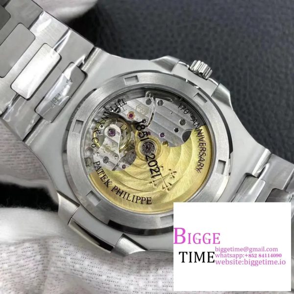 Nautilus 5711 3KF 1:1 Best Edition Tiffany Blue Dial on SS Bracelet A324 Super Clone V2 - Image 9