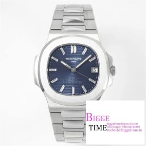 Nautilus 5711 40th Anniversary PPF 1:1 Best Edition Blue Textured Dial on SS Bracelet 324CS V4
