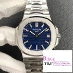 Nautilus 5711 40th Anniversary PPF 1:1 Best Edition Blue Textured Dial on SS Bracelet 324CS V4