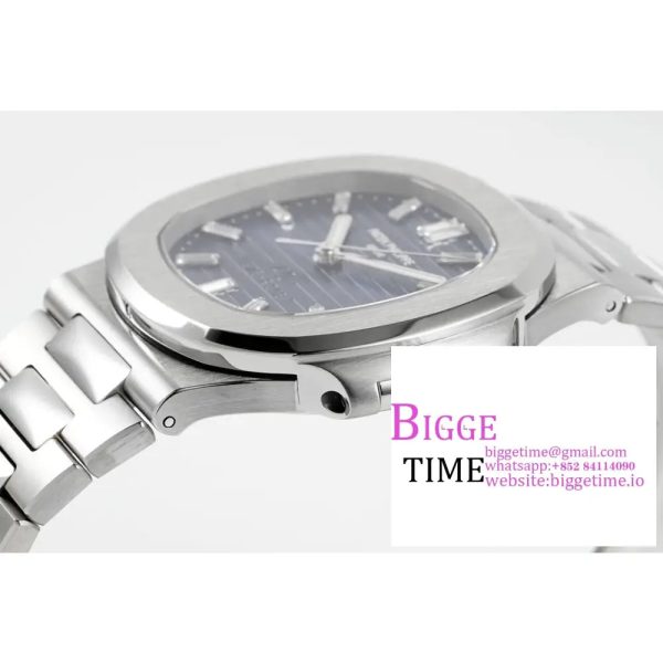 Nautilus 5711 40th Anniversary PPF 1:1 Best Edition Blue Textured Dial on SS Bracelet 324CS V4 - Image 5