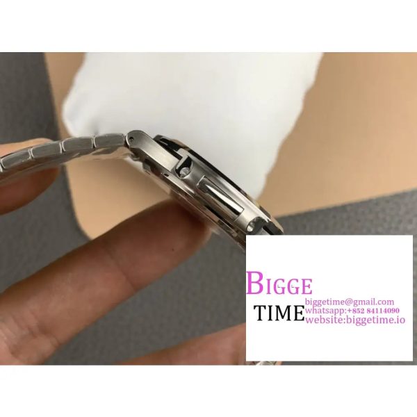 Nautilus 5711 PPF 1:1 Best Edition Blue Dial Diamonds Bezel on SS Bracelet 324CS - Image 5