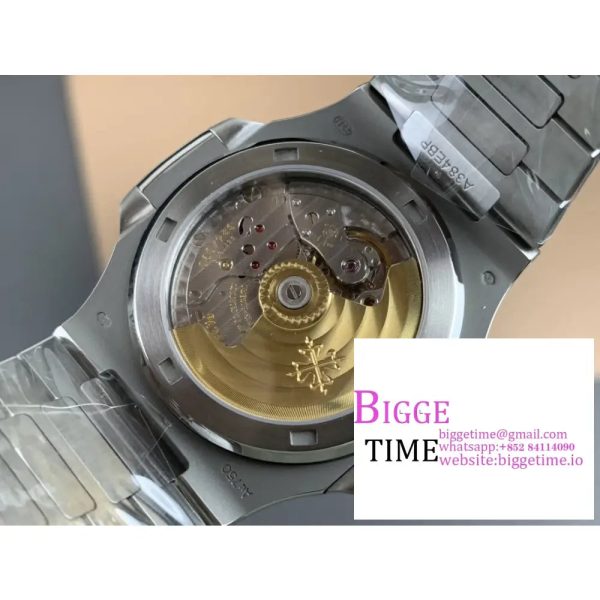Nautilus 5711 PPF 1:1 Best Edition Blue Dial Diamonds Bezel on SS Bracelet 324CS - Image 8