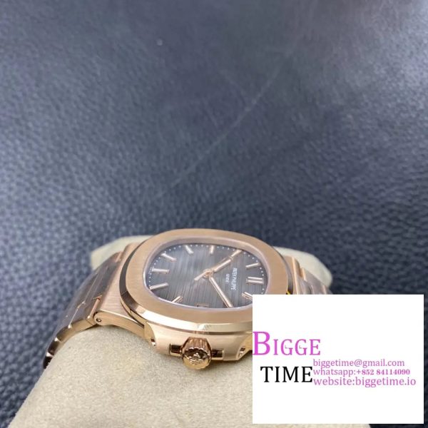 Nautilus 5711 RG PPF 1:1 Best Edition Brown Dial on RG Bracelet A330 - Image 6