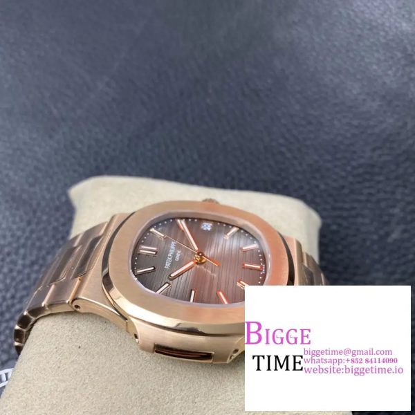 Nautilus 5711 RG PPF 1:1 Best Edition Brown Dial on RG Bracelet A330 - Image 3