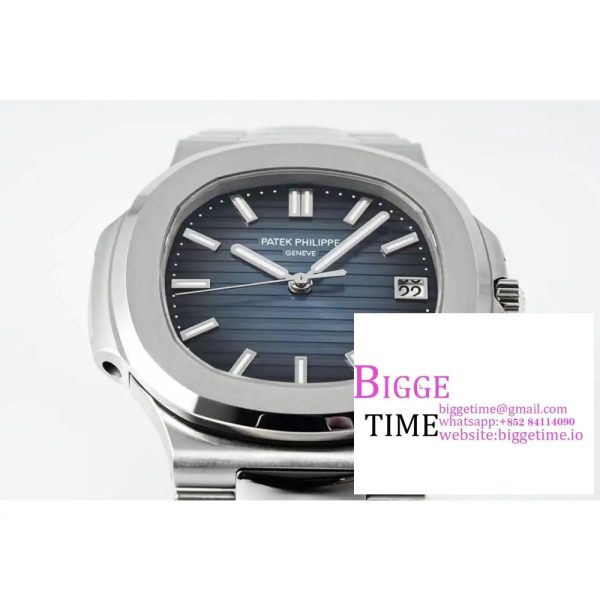 Nautilus 5711 SS PPF 1:1 Best Edition Blue Dial on SS Bracelet A330 - Image 3
